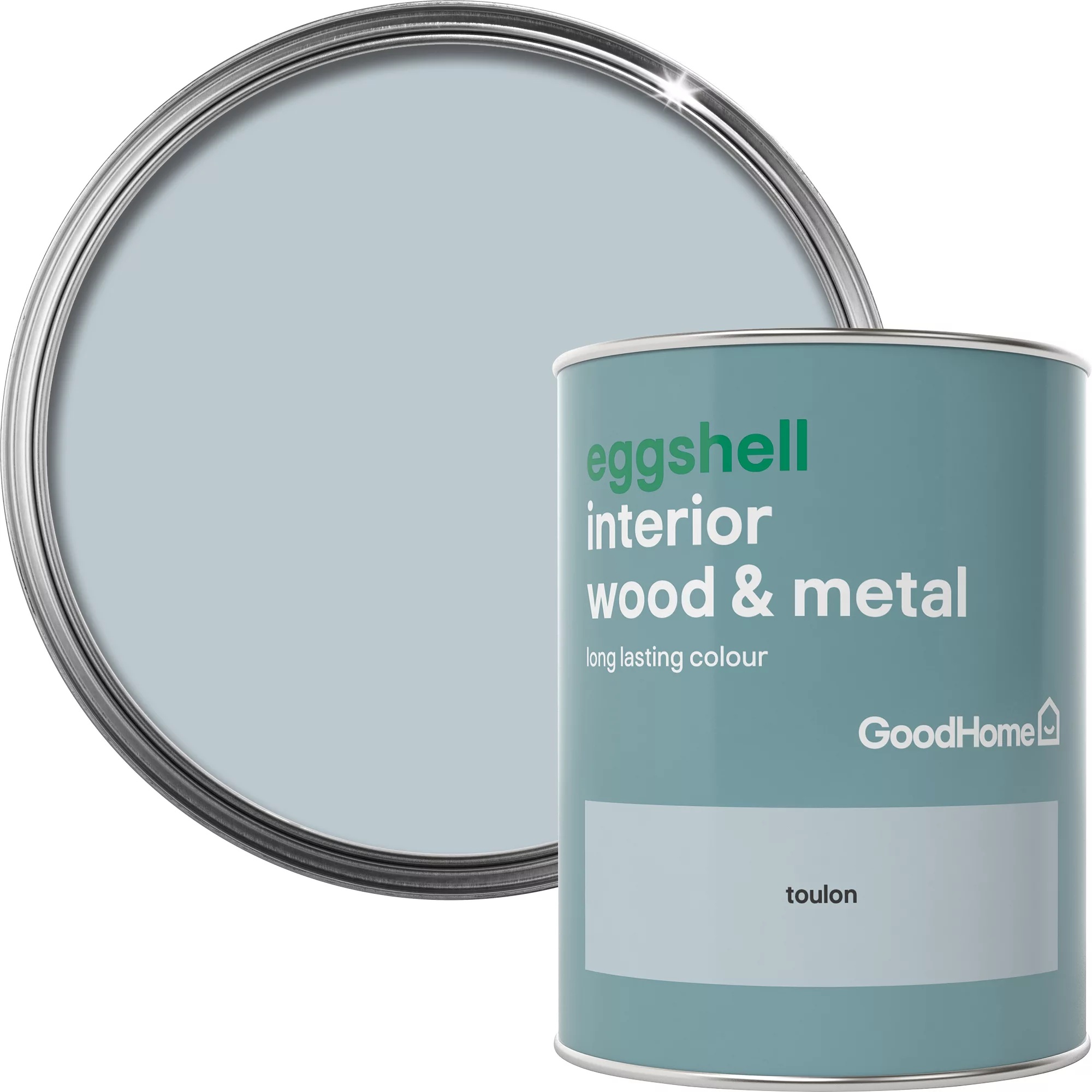 GoodHome Toulon Eggshell Metal & wood paint, 750ml GoodHome Toulon Eggshell Metal & Wood Paint, 750ml -trade point store goodhome toulon eggshell metal wood paint 750ml5036581059200 37c BQ