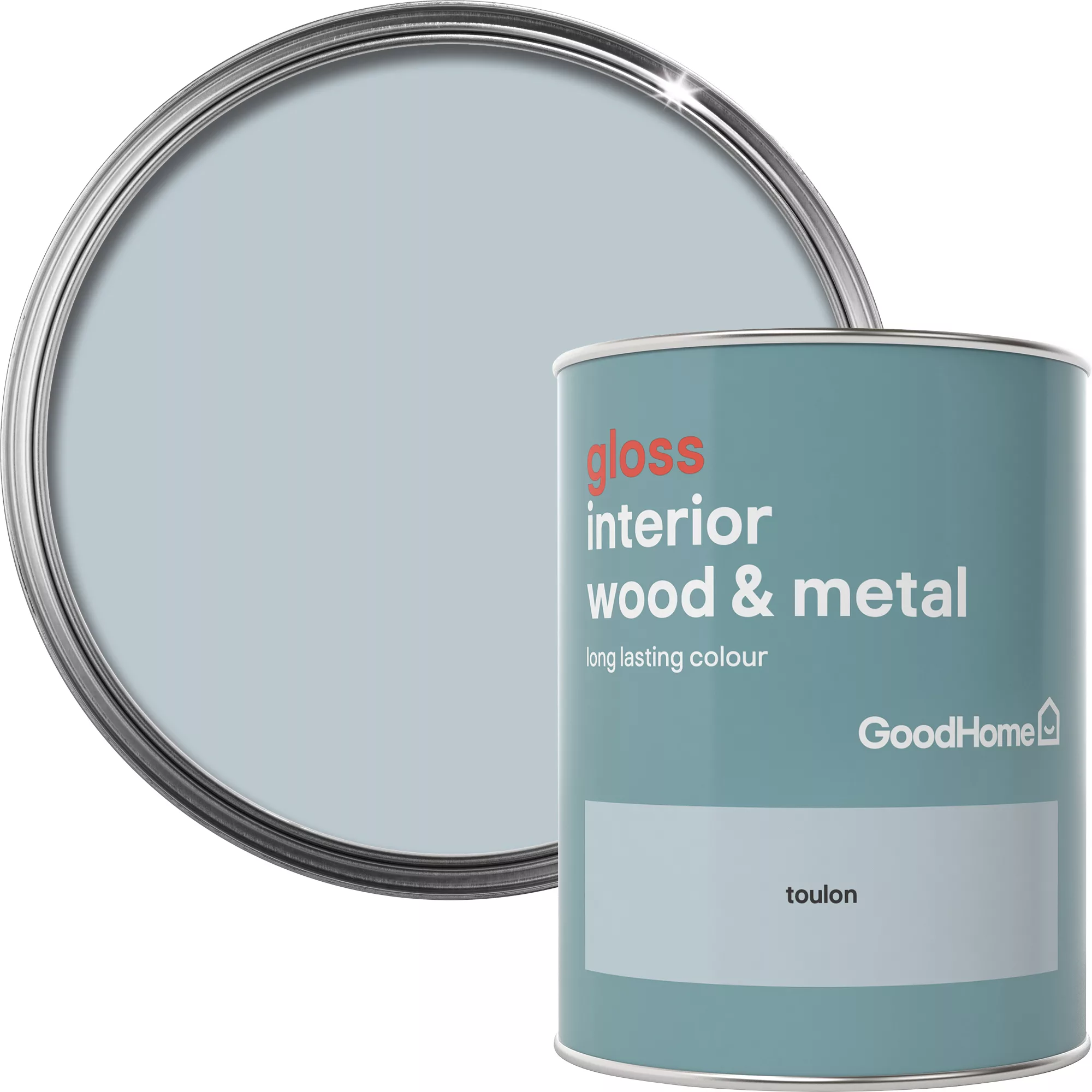 GoodHome Toulon Gloss Metal & wood paint, 750ml GoodHome Toulon Gloss Metal & Wood Paint, 750ml -trade point store goodhome toulon gloss metal wood paint 750ml5036581061838 37c BQ