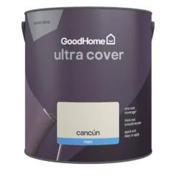 GoodHome Ultra Cover Cancún Matt Emulsion Paint, 2.5L -trade point store goodhome ultra cover cancun matt emulsion paint 2 5l5059340273716 02c