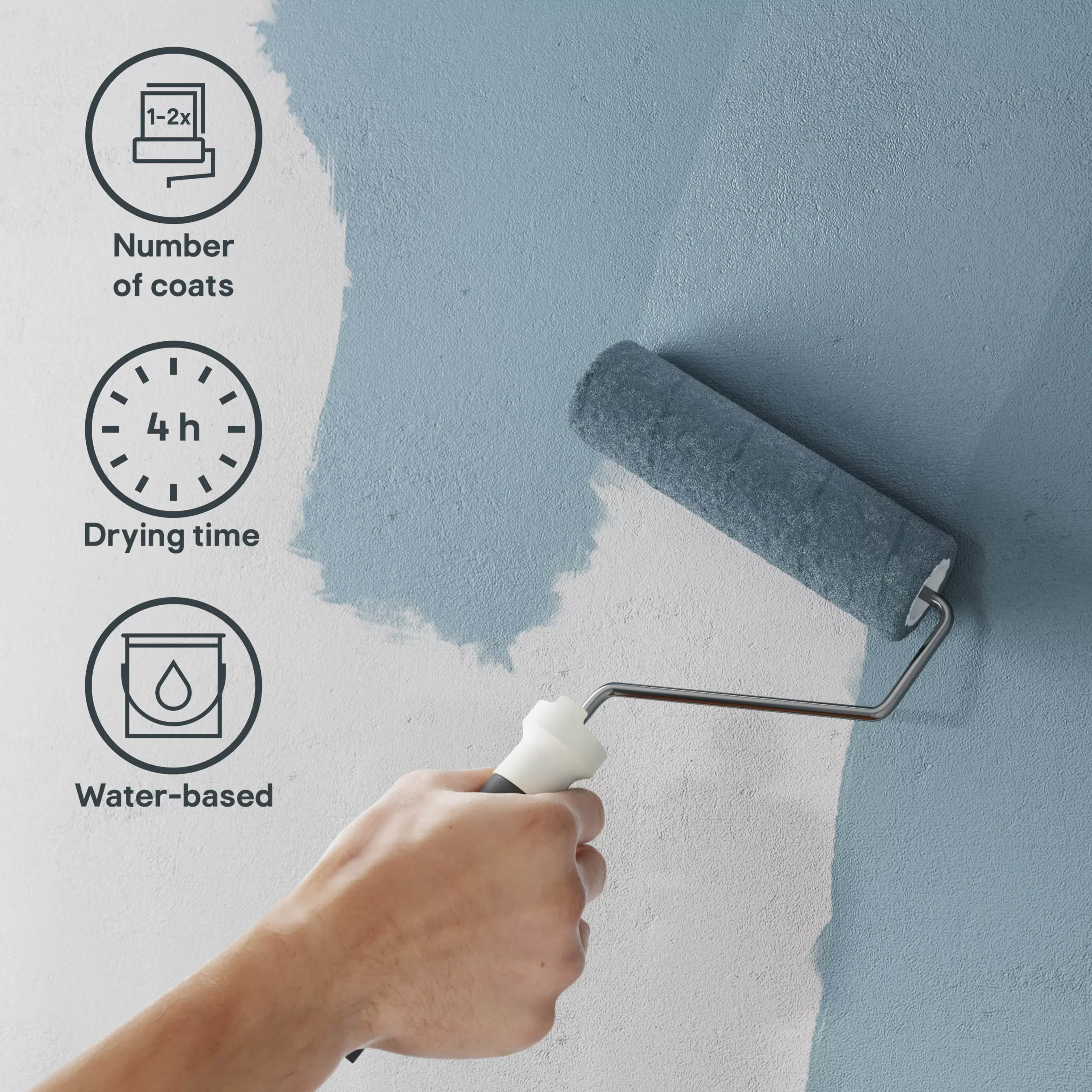 GoodHome Ultra Cover Monaco Matt Emulsion paint, 2.5L GoodHome Ultra Cover Monaco Matt Emulsion Paint, 2.5L -trade point store goodhome ultra cover monaco matt emulsion paint 2 5l5059340273693 05i scaled