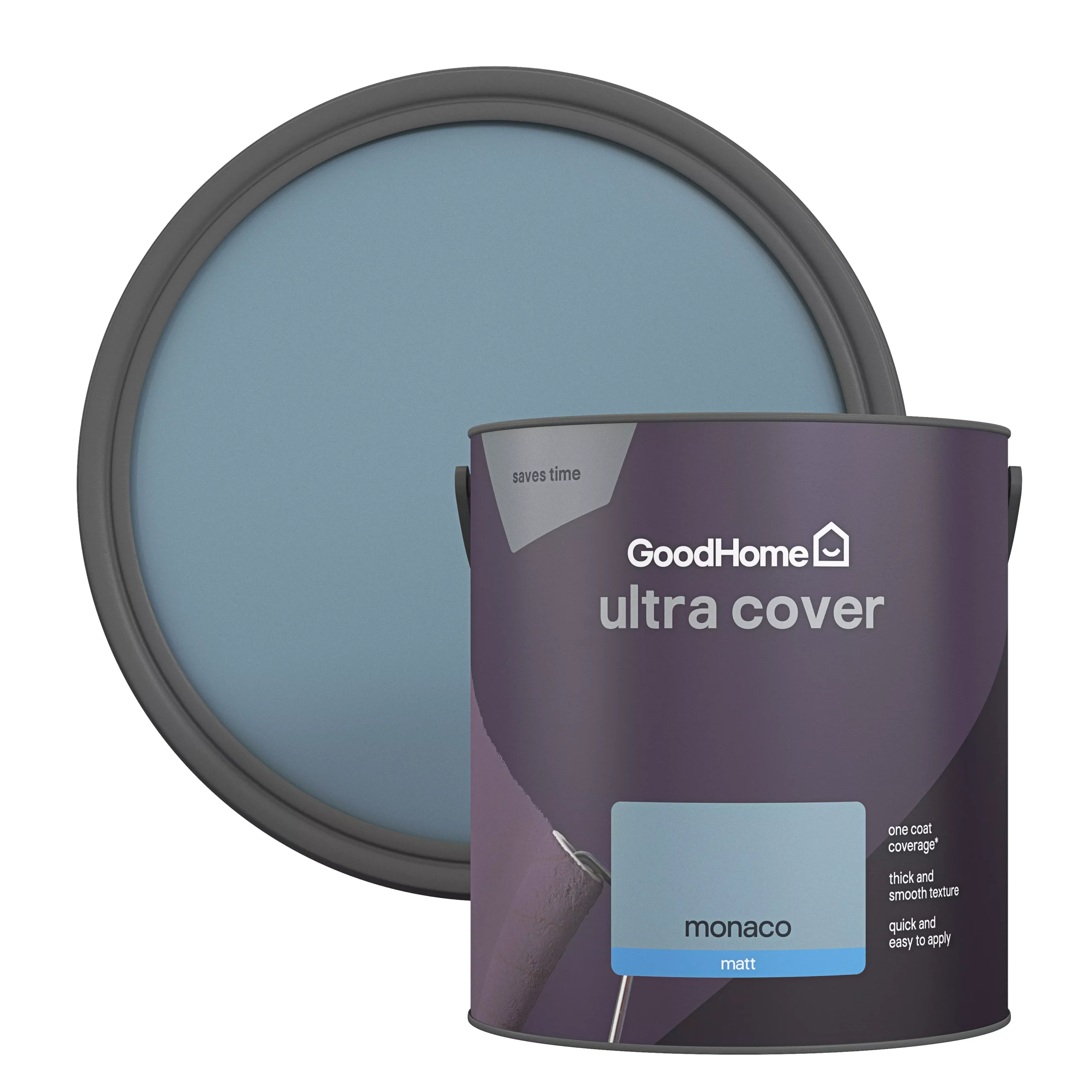 GoodHome Ultra Cover Monaco Matt Emulsion paint, 2.5L GoodHome Ultra Cover Monaco Matt Emulsion Paint, 2.5L -trade point store goodhome ultra cover monaco matt emulsion paint 2 5l5059340273693 21c scaled