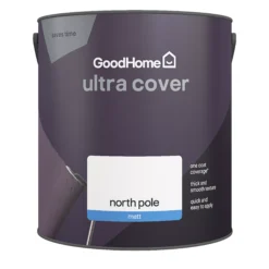 GoodHome Ultra Cover North Pole Matt Emulsion Paint, 2.5L 4 GoodHome Ultra Cover North Pole Matt Emulsion Paint, 2.5L -trade point store goodhome ultra cover north pole matt emulsion paint 2 5l5059340273600 02c