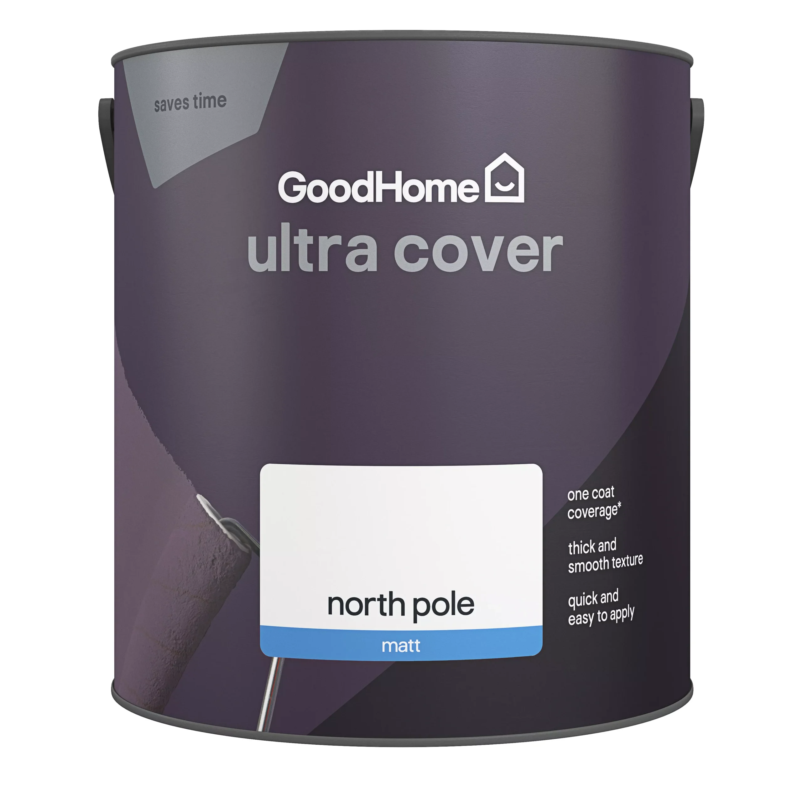GoodHome Ultra Cover North Pole Matt Emulsion paint, 2.5L GoodHome Ultra Cover North Pole Matt Emulsion Paint, 2.5L -trade point store goodhome ultra cover north pole matt emulsion paint 2 5l5059340273600 02c scaled