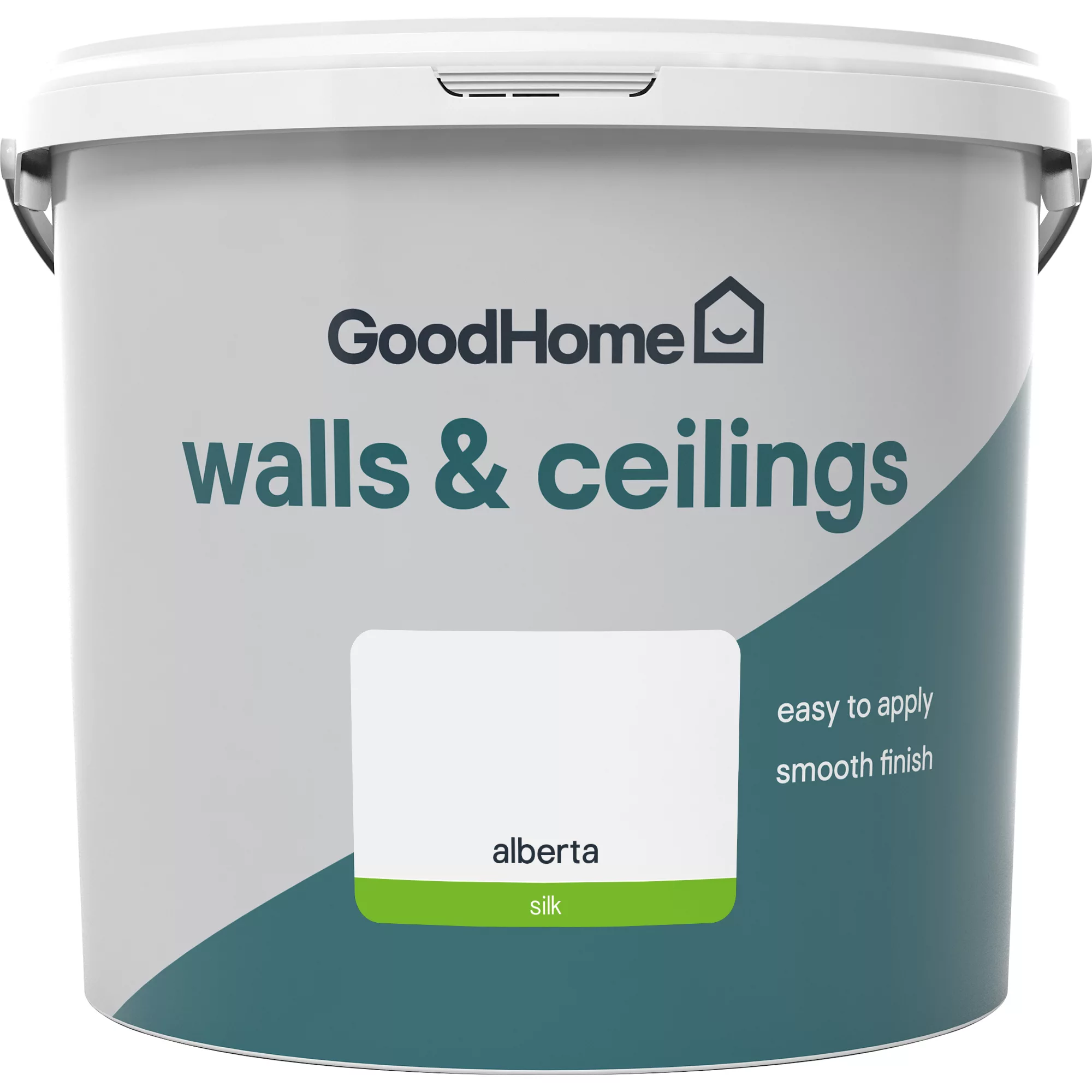 GoodHome Walls & ceilings Alberta Silk Emulsion paint, 5L GoodHome Walls & Ceilings Alberta Silk Emulsion Paint, 5L -trade point store goodhome walls ceilings alberta silk emulsion paint 5l3663602592402 02c