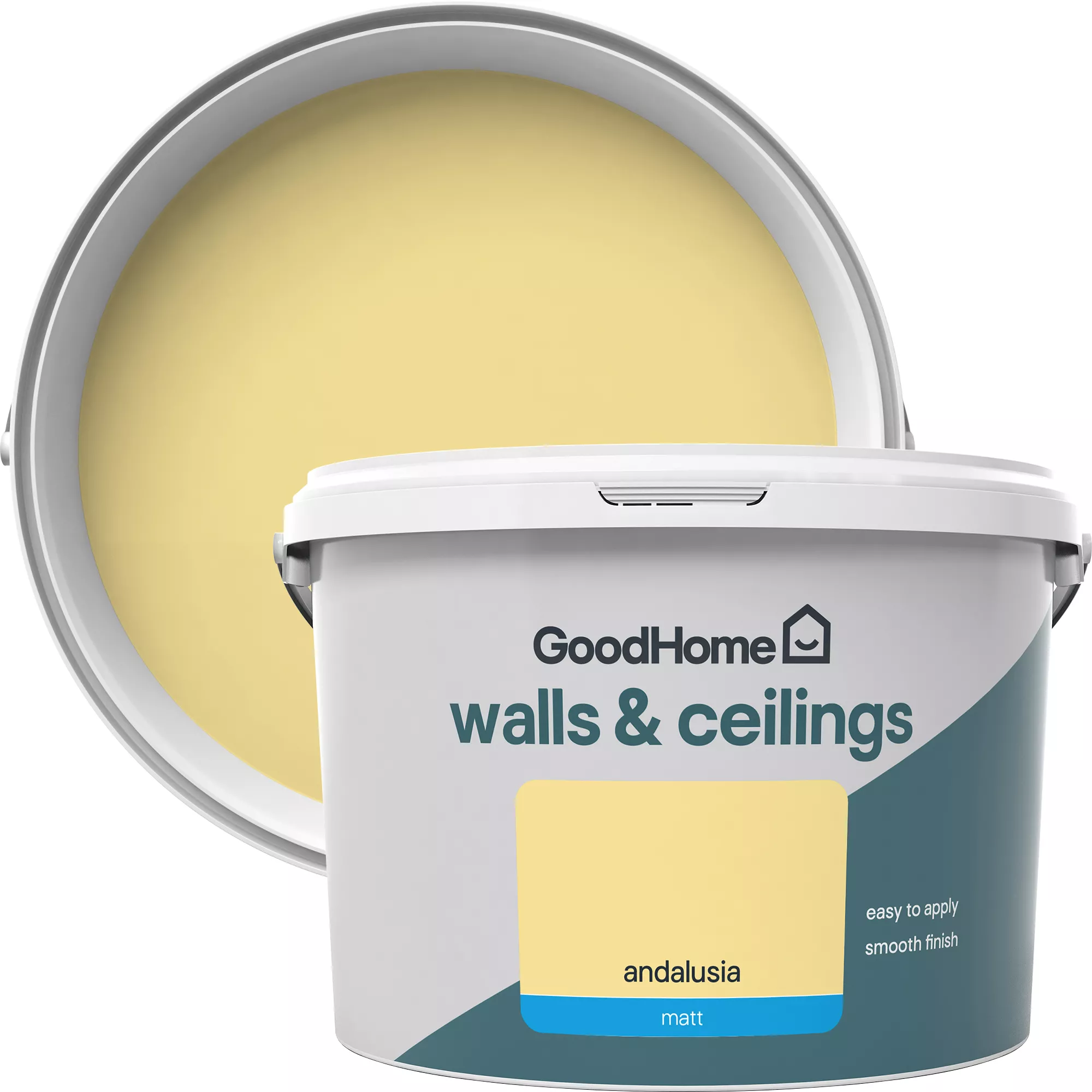 GoodHome Walls & ceilings Andalusia Matt Emulsion paint, 2.5L GoodHome Walls & Ceilings Andalusia Matt Emulsion Paint, 2.5L -trade point store goodhome walls ceilings andalusia matt emulsion paint 2 5l3663602599746 37c