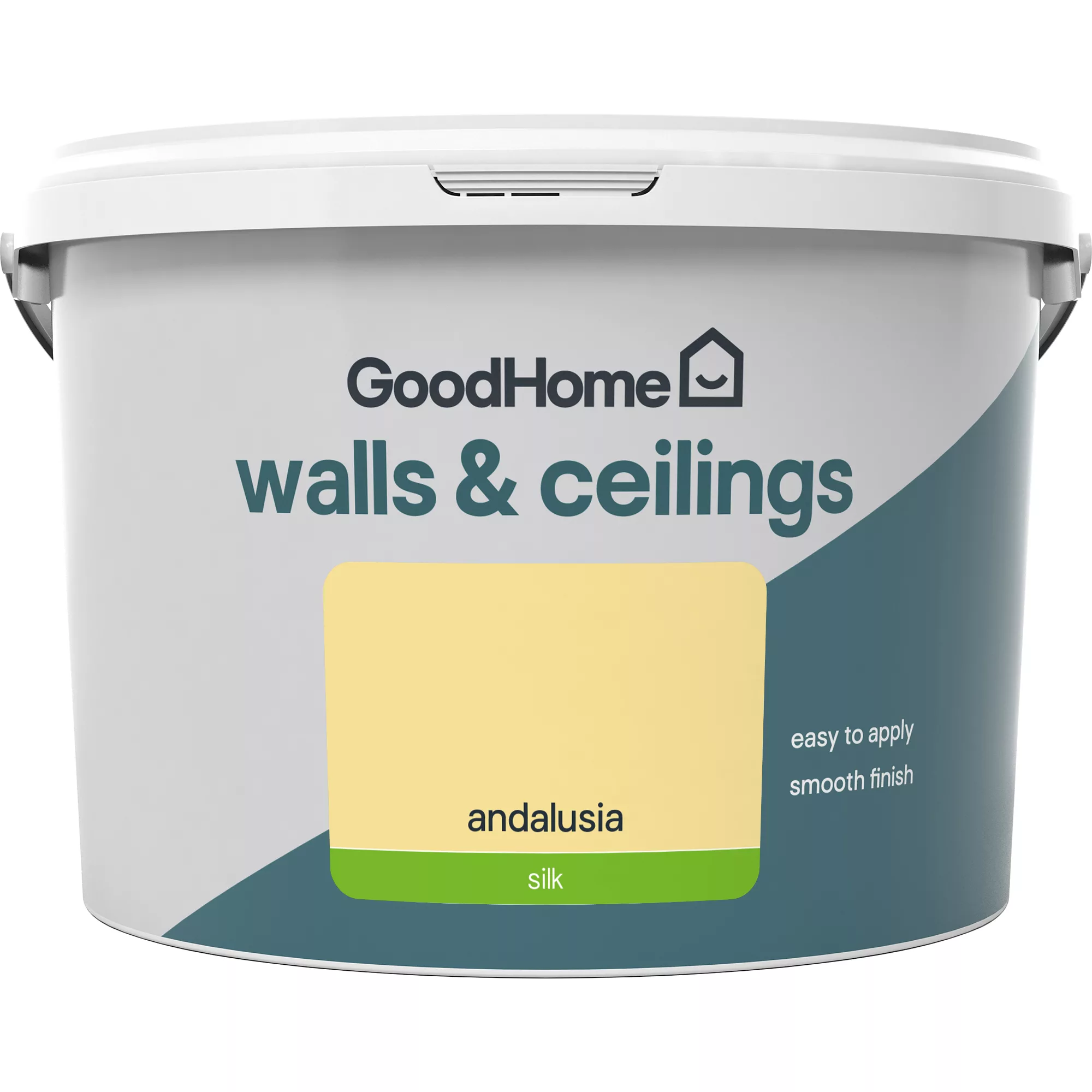 GoodHome Walls & ceilings Andalusia Silk Emulsion paint, 2.5L GoodHome Walls & Ceilings Andalusia Silk Emulsion Paint, 2.5L -trade point store goodhome walls ceilings andalusia silk emulsion paint 2 5l3663602599753 02c