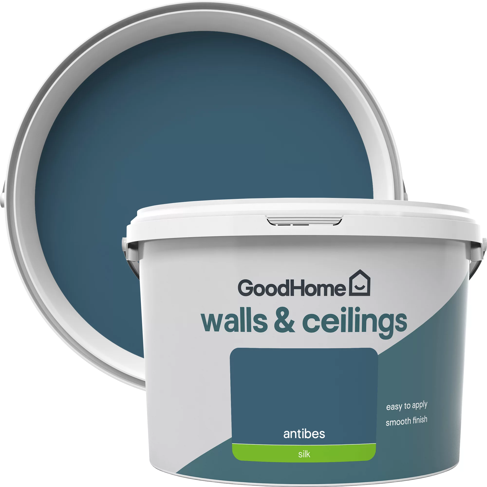 GoodHome Walls & ceilings Antibes Silk Emulsion paint, 2.5L GoodHome Walls & Ceilings Antibes Silk Emulsion Paint, 2.5L -trade point store goodhome walls ceilings antibes silk emulsion paint 2 5l3663602599128 37c