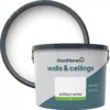 GoodHome Walls & Ceilings Brilliant White Vinyl Silk Emulsion Paint, 10L -trade point store goodhome walls ceilings brilliant white vinyl silk emulsion paint 10l5059340232034 37c