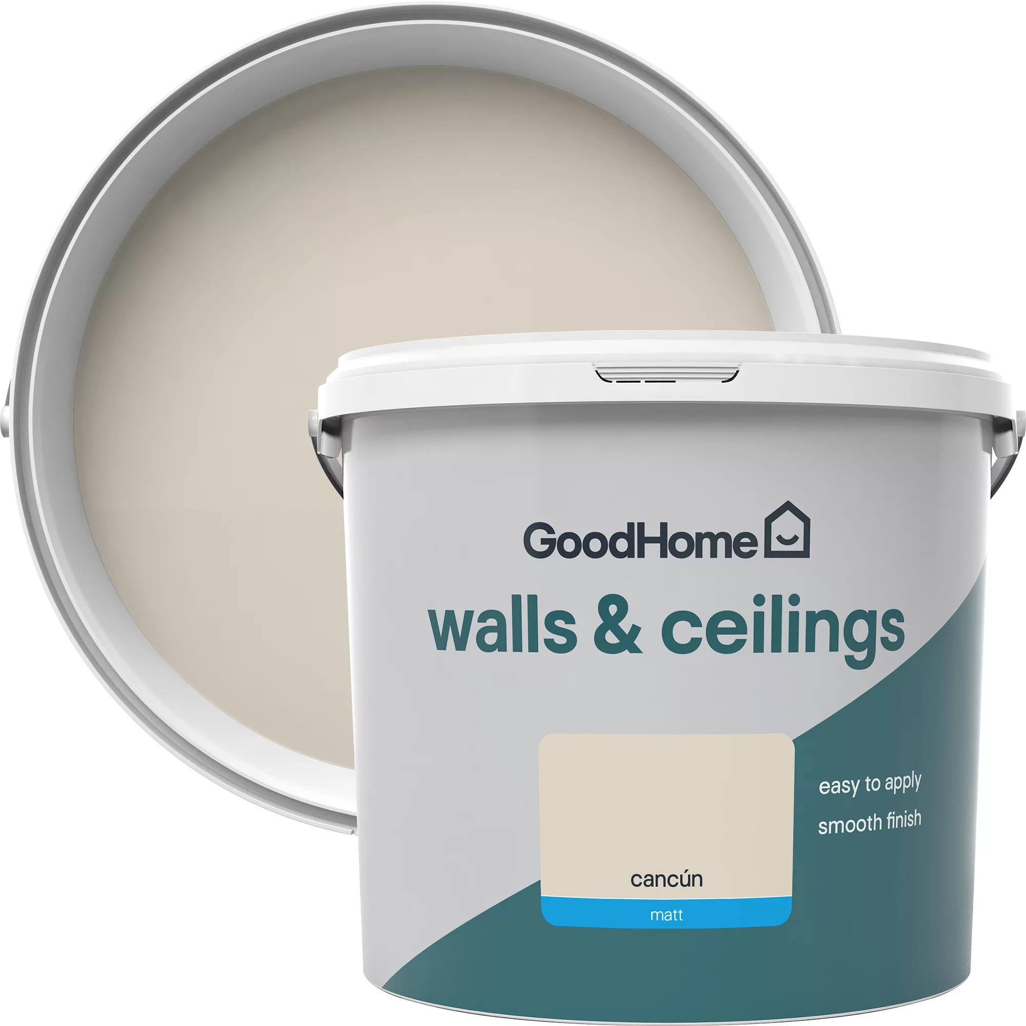 GoodHome Walls & ceilings Cancun Matt Emulsion paint, 5L GoodHome Walls & Ceilings Cancun Matt Emulsion Paint, 5L -trade point store goodhome walls ceilings cancun matt emulsion paint 5l3663602593928 37c