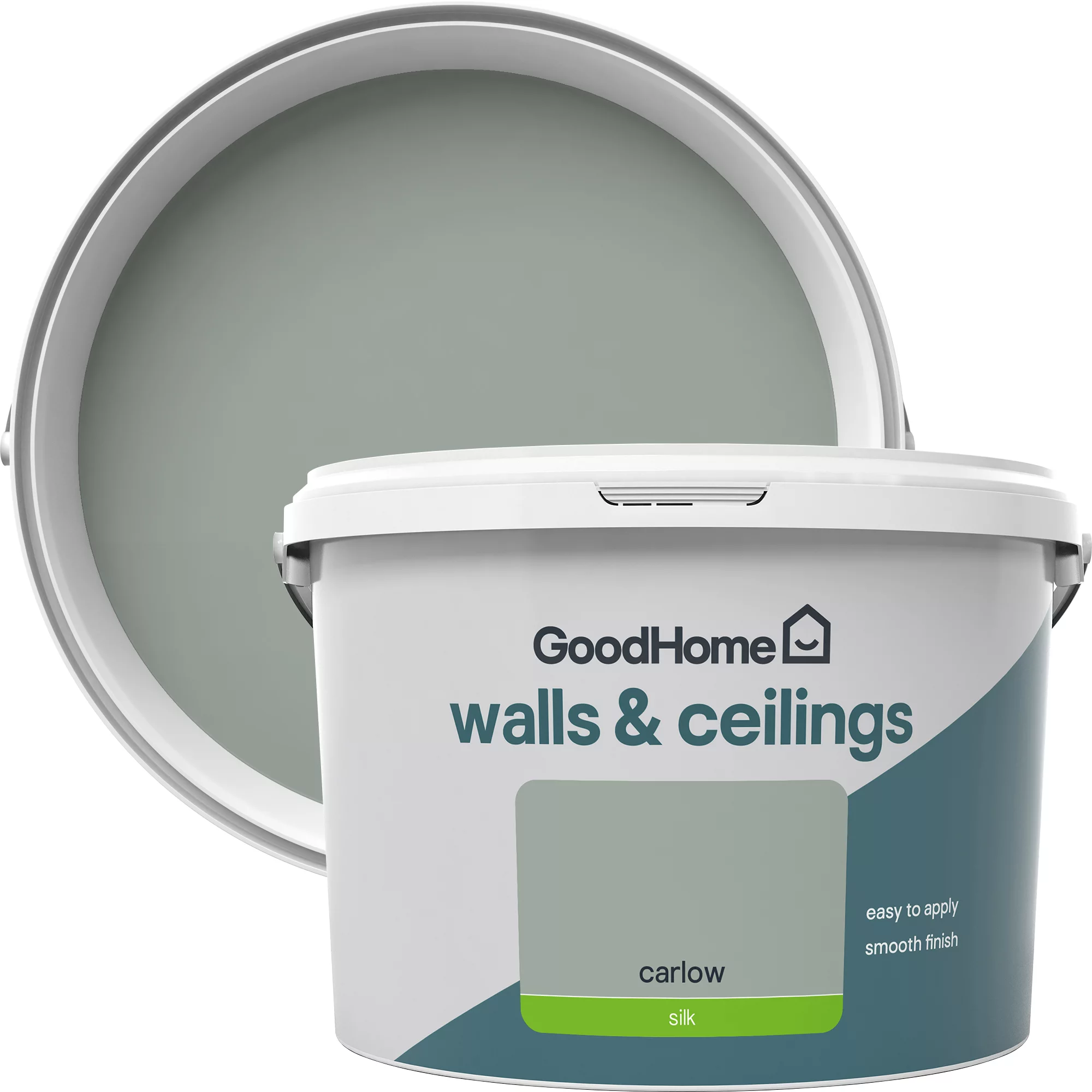 GoodHome Walls & ceilings Carlow Silk Emulsion paint, 2.5L GoodHome Walls & Ceilings Carlow Silk Emulsion Paint, 2.5L -trade point store goodhome walls ceilings carlow silk emulsion paint 2 5l5059340272825 37c