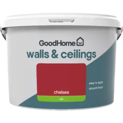 GoodHome Walls & Ceilings Chelsea Silk Emulsion Paint, 2.5L -trade point store goodhome walls ceilings chelsea silk emulsion paint 2 5l3663602413684 02c