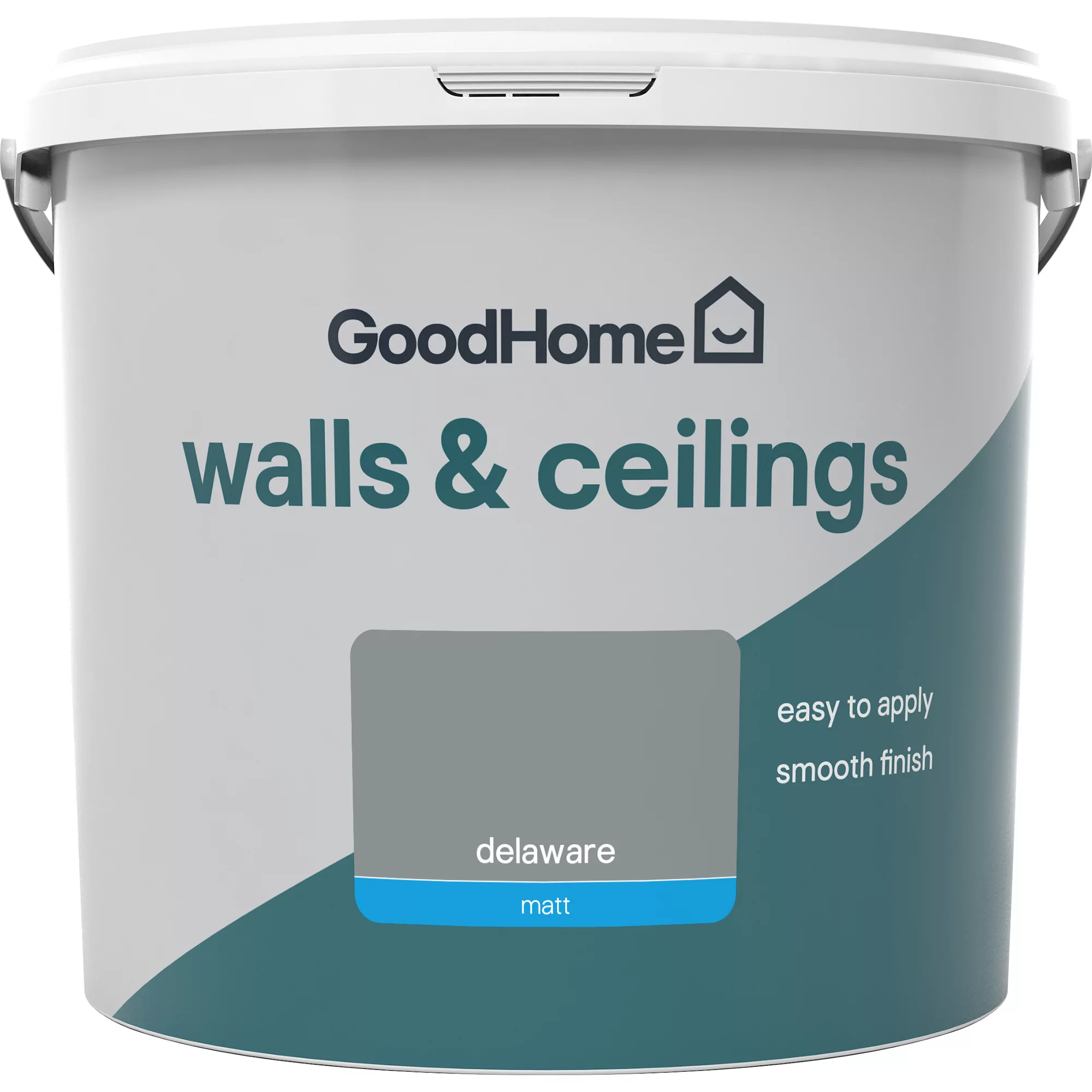 GoodHome Walls & ceilings Delaware Matt Emulsion paint, 5L GoodHome Walls & Ceilings Delaware Matt Emulsion Paint, 5L -trade point store goodhome walls ceilings delaware matt emulsion paint 5l3663602596509 02c