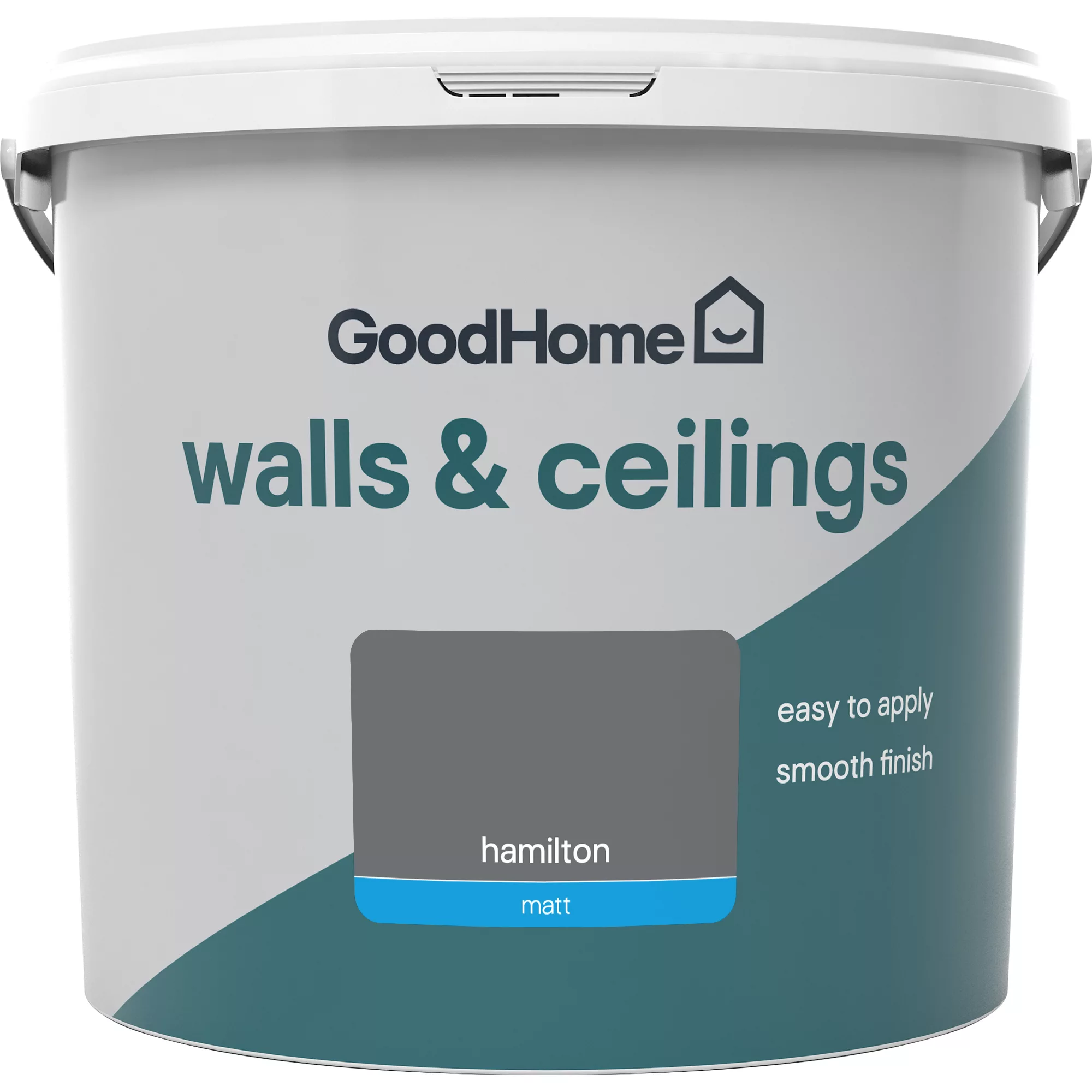 GoodHome Walls & ceilings Hamilton Matt Emulsion paint, 5L GoodHome Walls & Ceilings Hamilton Matt Emulsion Paint, 5L -trade point store goodhome walls ceilings hamilton matt emulsion paint 5l3663602597285 02c