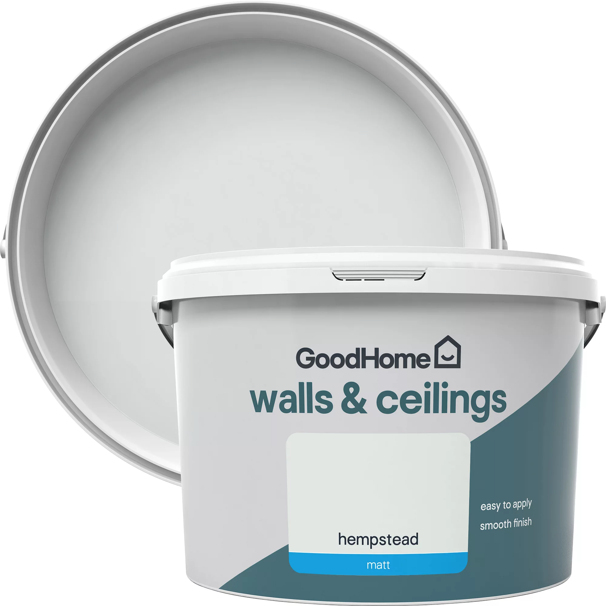 GoodHome Walls & ceilings Hempstead Matt Emulsion paint, 2.5L GoodHome Walls & Ceilings Hempstead Matt Emulsion Paint, 2.5L -trade point store goodhome walls ceilings hempstead matt emulsion paint 2 5l3663602596875 37c