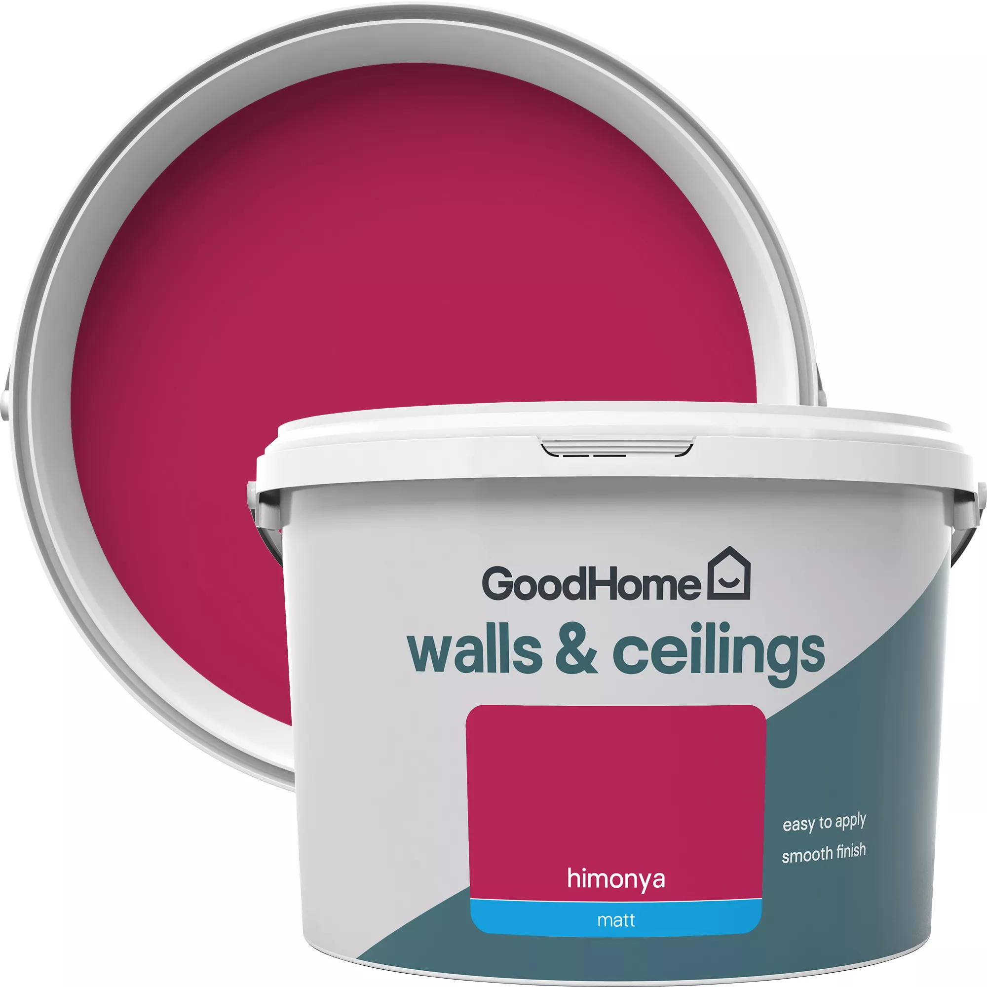 GoodHome Walls & ceilings Himonya Matt Emulsion paint, 2.5L GoodHome Walls & Ceilings Himonya Matt Emulsion Paint, 2.5L -trade point store goodhome walls ceilings himonya matt emulsion paint 2 5l3663602414469 37c