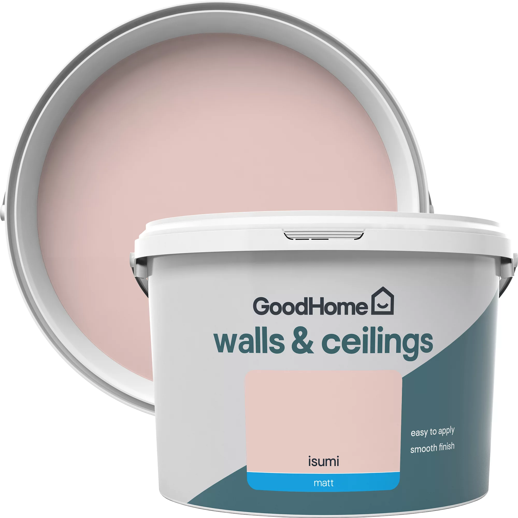 GoodHome Walls & ceilings Isumi Matt Emulsion paint, 2.5L GoodHome Walls & Ceilings Isumi Matt Emulsion Paint, 2.5L -trade point store goodhome walls ceilings isumi matt emulsion paint 2 5l5059340272610 37c