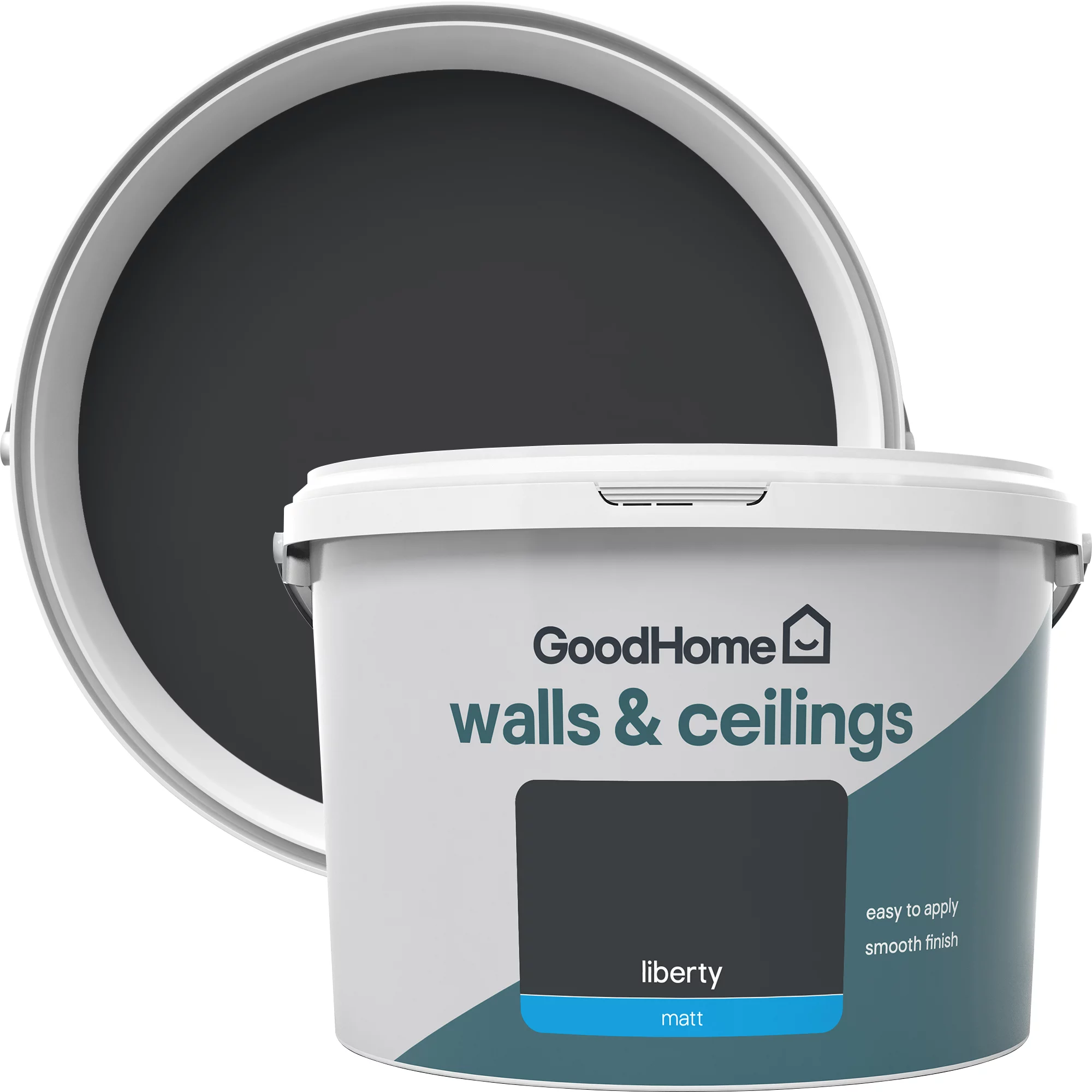 GoodHome Walls & ceilings Liberty Matt Emulsion paint, 2.5L GoodHome Walls & Ceilings Liberty Matt Emulsion Paint, 2.5L -trade point store goodhome walls ceilings liberty matt emulsion paint 2 5l3663602596653 37c