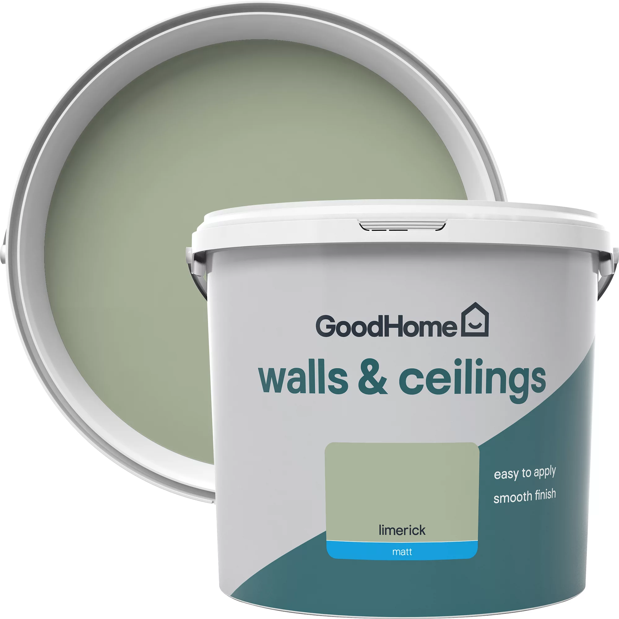 GoodHome Walls & ceilings Limerick Matt Emulsion paint, 5L GoodHome Walls & Ceilings Limerick Matt Emulsion Paint, 5L -trade point store goodhome walls ceilings limerick matt emulsion paint 5l5059340272658 37c
