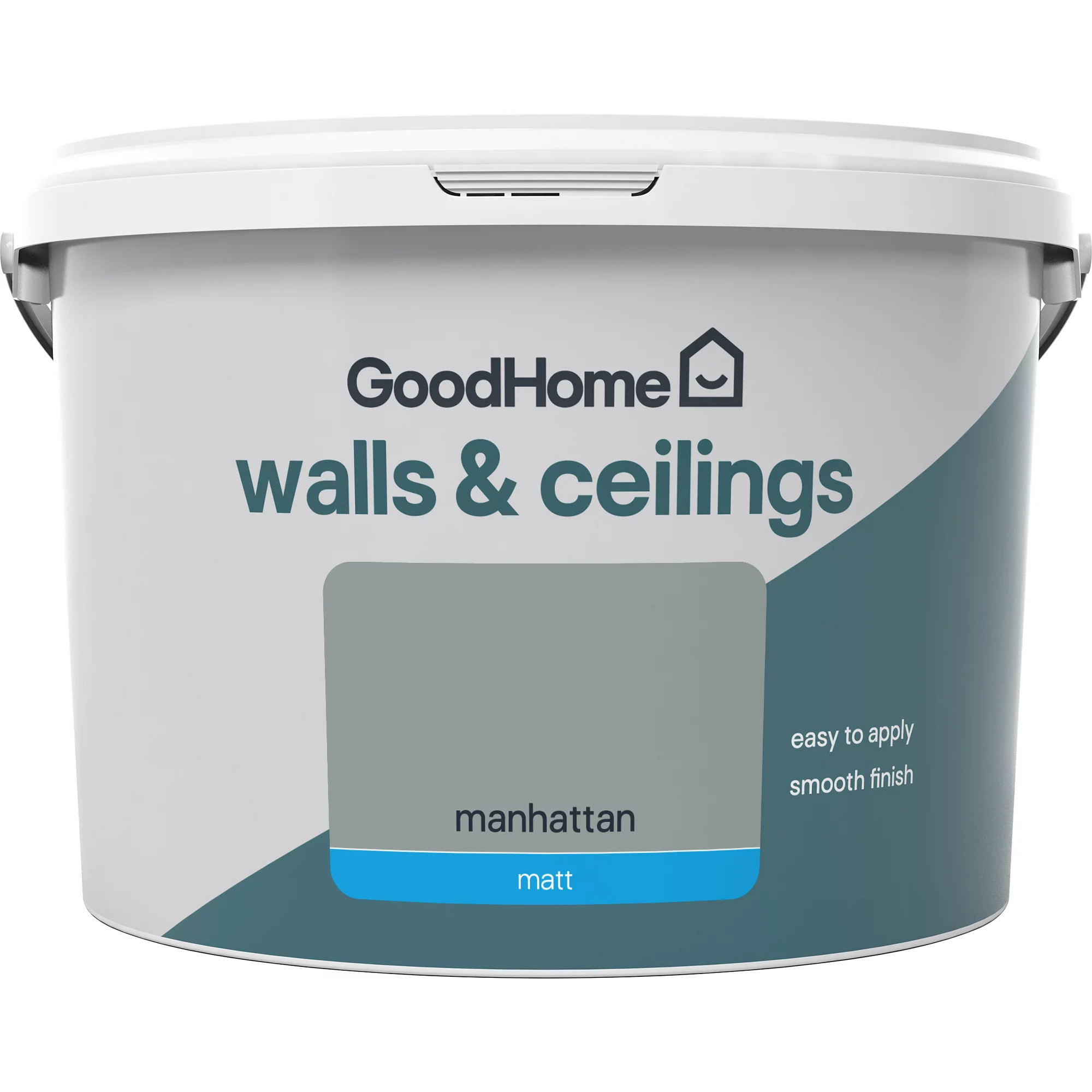 GoodHome Walls & ceilings Manhattan Matt Emulsion paint, 2.5L GoodHome Walls & Ceilings Manhattan Matt Emulsion Paint, 2.5L -trade point store goodhome walls ceilings manhattan matt emulsion paint 2 5l3663602597223 02c