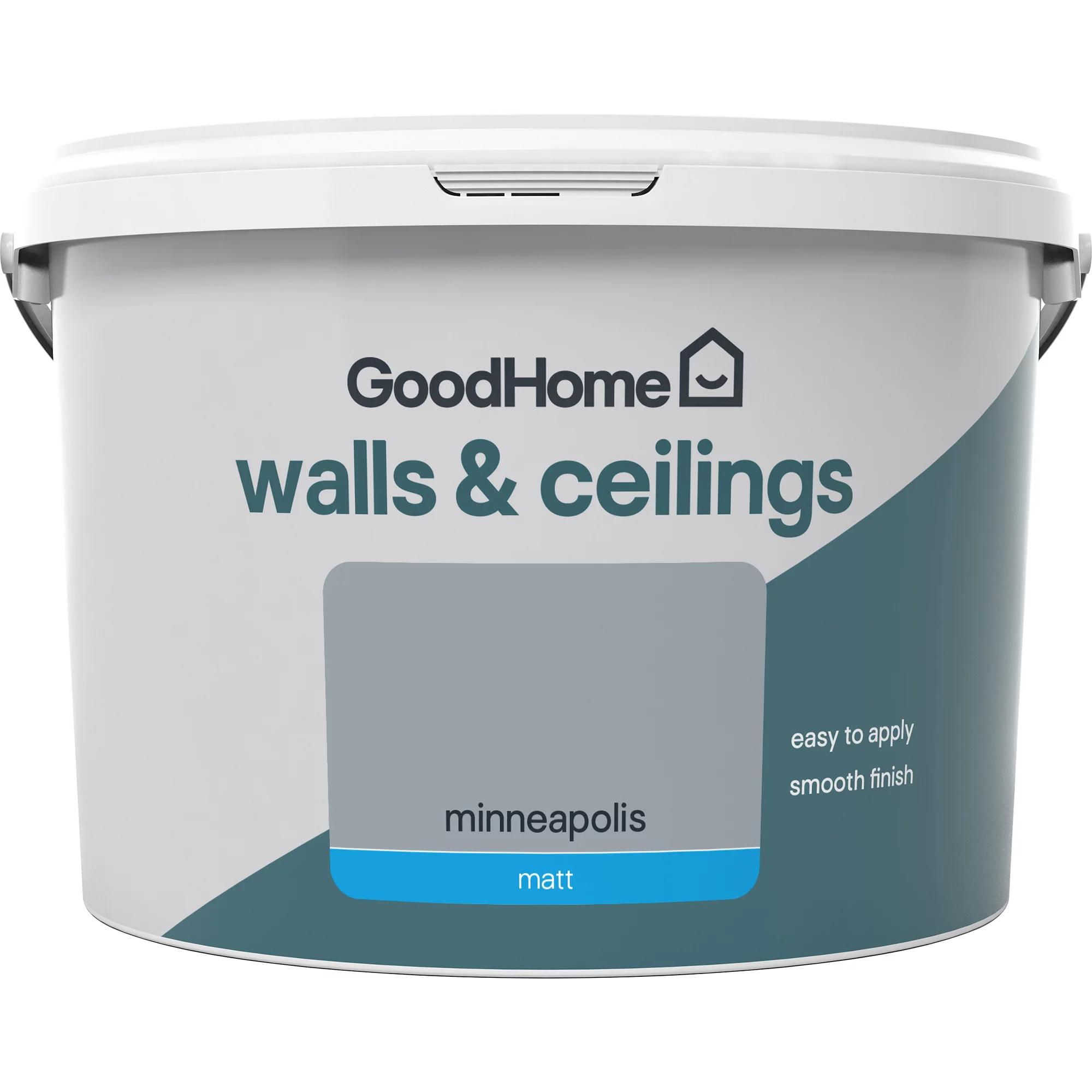 GoodHome Walls & ceilings Minneapolis Matt Emulsion paint, 2.5L GoodHome Walls & Ceilings Minneapolis Matt Emulsion Paint, 2.5L -trade point store goodhome walls ceilings minneapolis matt emulsion paint 2 5l3663602596721 02c