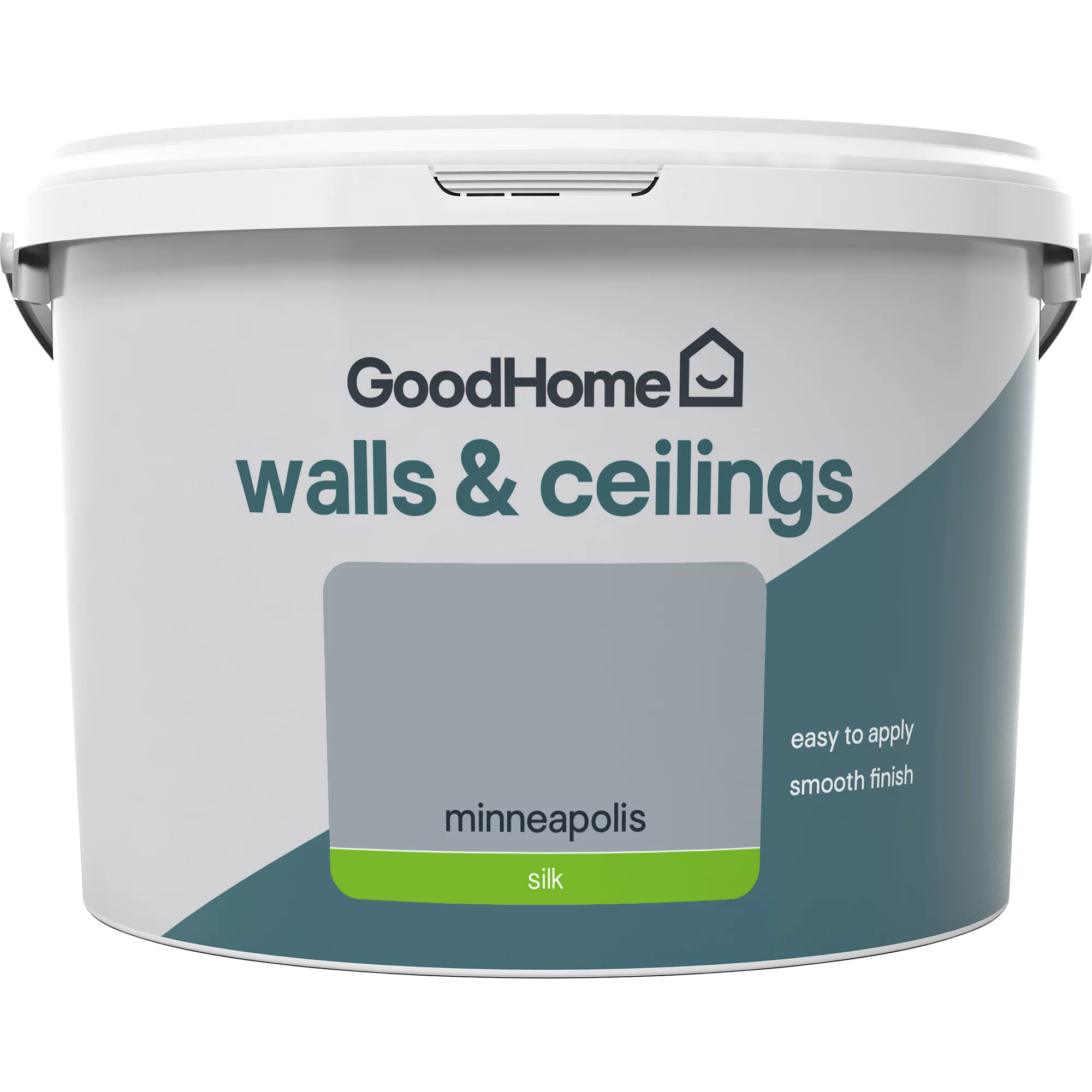 GoodHome Walls & ceilings Minneapolis Silk Emulsion paint, 2.5L GoodHome Walls & Ceilings Minneapolis Silk Emulsion Paint, 2.5L -trade point store goodhome walls ceilings minneapolis silk emulsion paint 2 5l3663602596745 02c