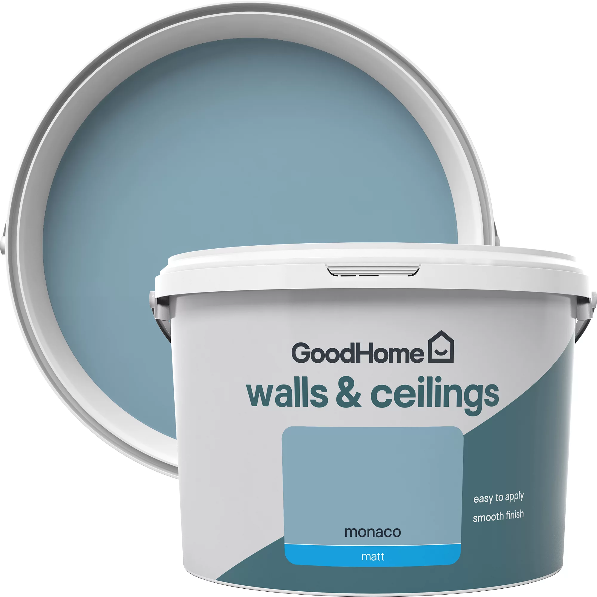 GoodHome Walls & ceilings Monaco Matt Emulsion paint, 2.5L GoodHome Walls & Ceilings Monaco Matt Emulsion Paint, 2.5L -trade point store goodhome walls ceilings monaco matt emulsion paint 2 5l3663602599142 37c