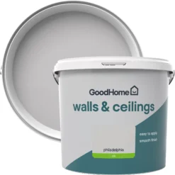 GoodHome Walls & Ceilings Philadelphia Silk Emulsion Paint, 5L