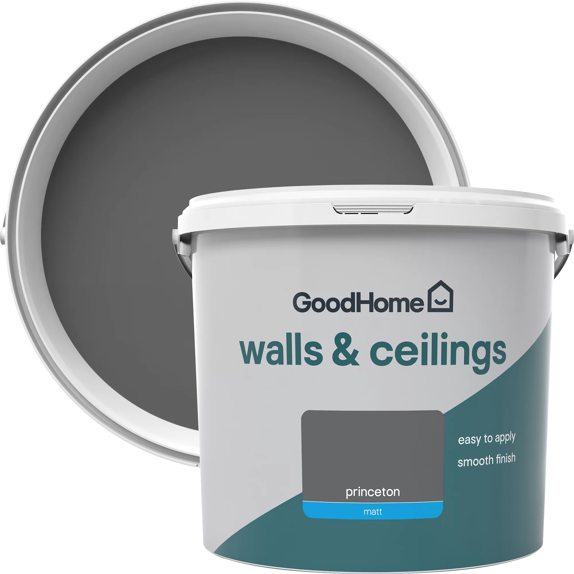 GoodHome Walls & ceilings Princeton Matt Emulsion paint, 5L GoodHome Walls & Ceilings Princeton Matt Emulsion Paint, 5L -trade point store goodhome walls ceilings princeton matt emulsion paint 5l3663602401353 37c