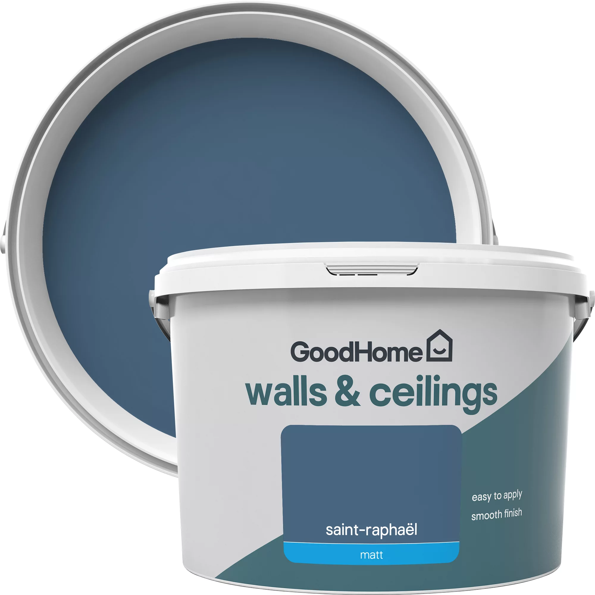 GoodHome Walls & ceilings Saint-raphaël Matt Emulsion paint, 2.5L GoodHome Walls & Ceilings Saint-raphaël Matt Emulsion Paint, 2.5L -trade point store goodhome walls ceilings saint raphael matt emulsion paint 2 5l5059340272573 37c