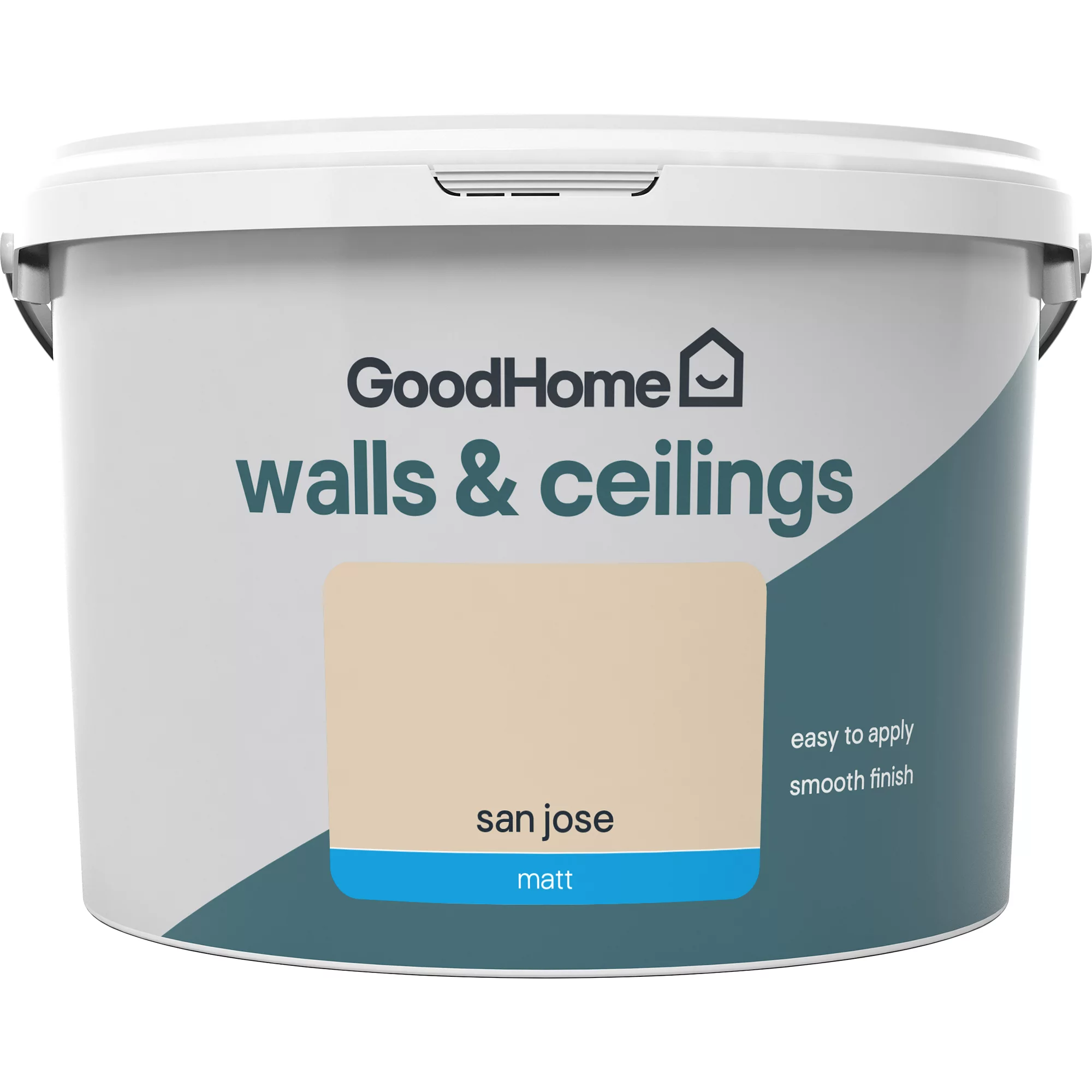 GoodHome Walls & ceilings San jose Matt Emulsion paint, 2.5L GoodHome Walls & Ceilings San Jose Matt Emulsion Paint, 2.5L -trade point store goodhome walls ceilings san jose matt emulsion paint 2 5l3663602594987 02c