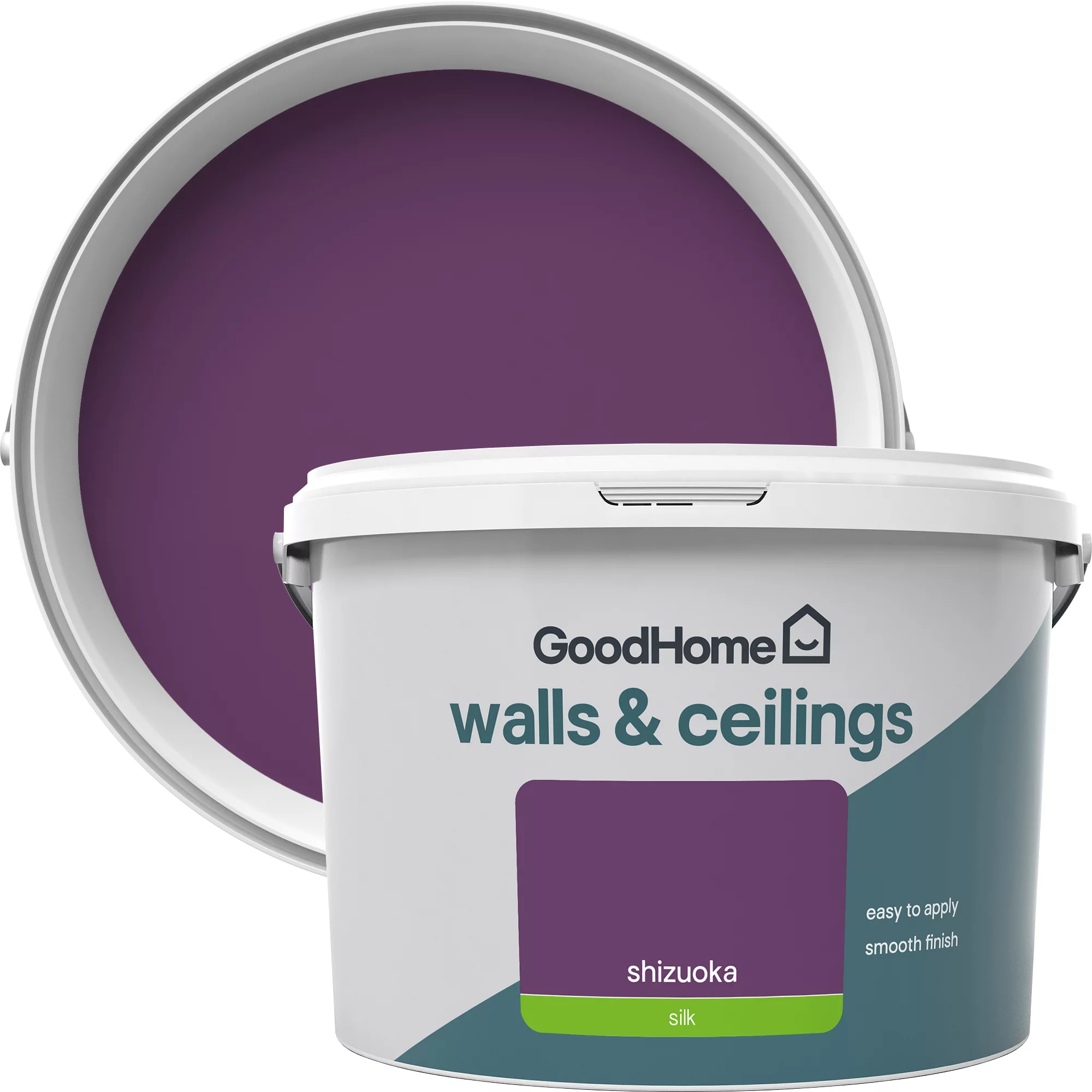 GoodHome Walls & ceilings Shizuoka Silk Emulsion paint, 2.5L GoodHome Walls & Ceilings Shizuoka Silk Emulsion Paint, 2.5L -trade point store goodhome walls ceilings shizuoka silk emulsion paint 2 5l3663602414025 37c