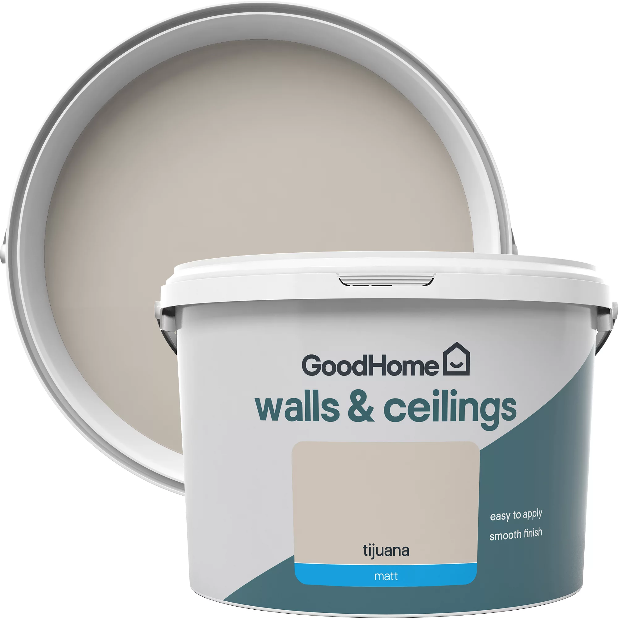 GoodHome Walls & ceilings Tijuana Matt Emulsion paint, 2.5L GoodHome Walls & Ceilings Tijuana Matt Emulsion Paint, 2.5L -trade point store goodhome walls ceilings tijuana matt emulsion paint 2 5l3663602594109 37c