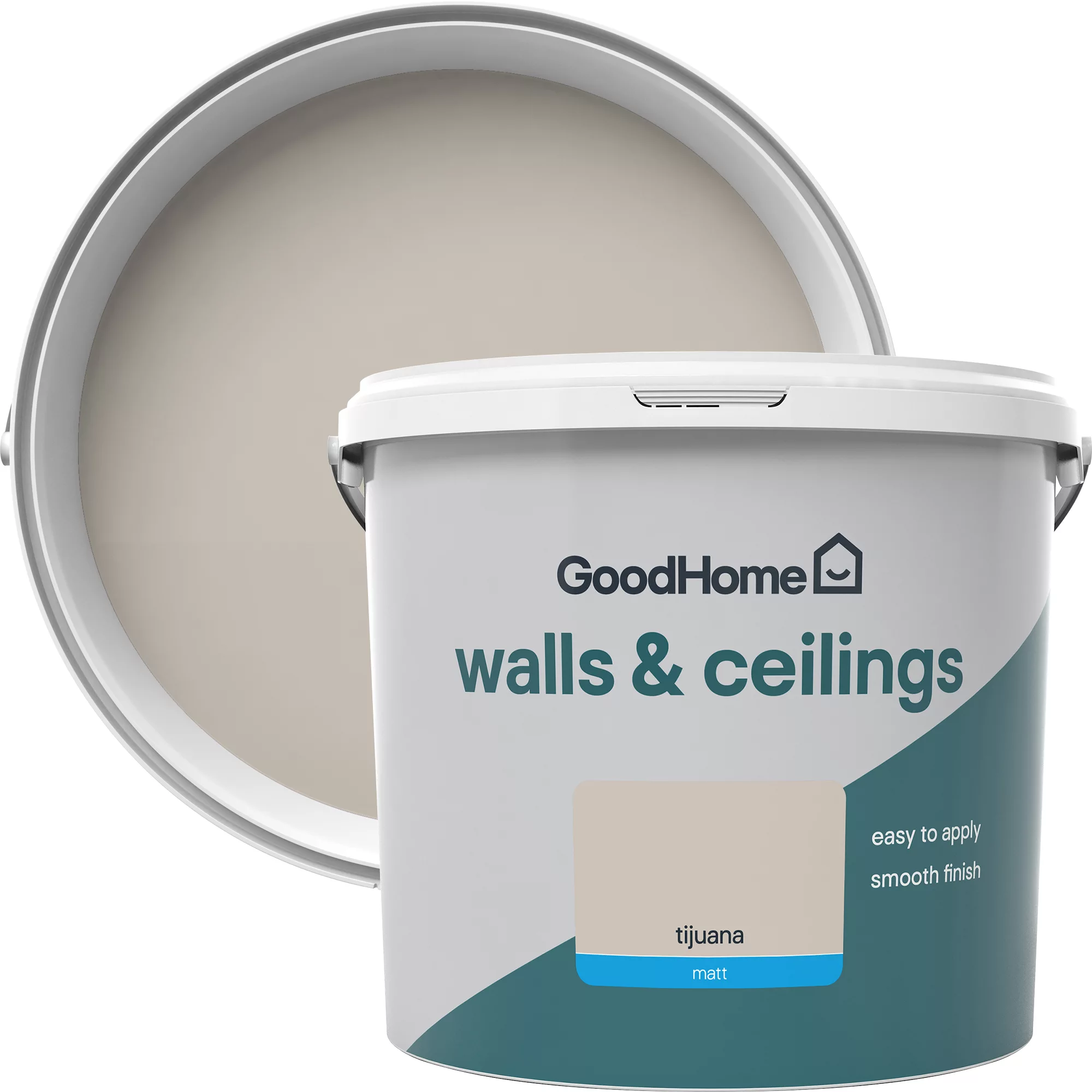 GoodHome Walls & ceilings Tijuana Matt Emulsion paint, 5L GoodHome Walls & Ceilings Tijuana Matt Emulsion Paint, 5L -trade point store goodhome walls ceilings tijuana matt emulsion paint 5l3663602594116 37c