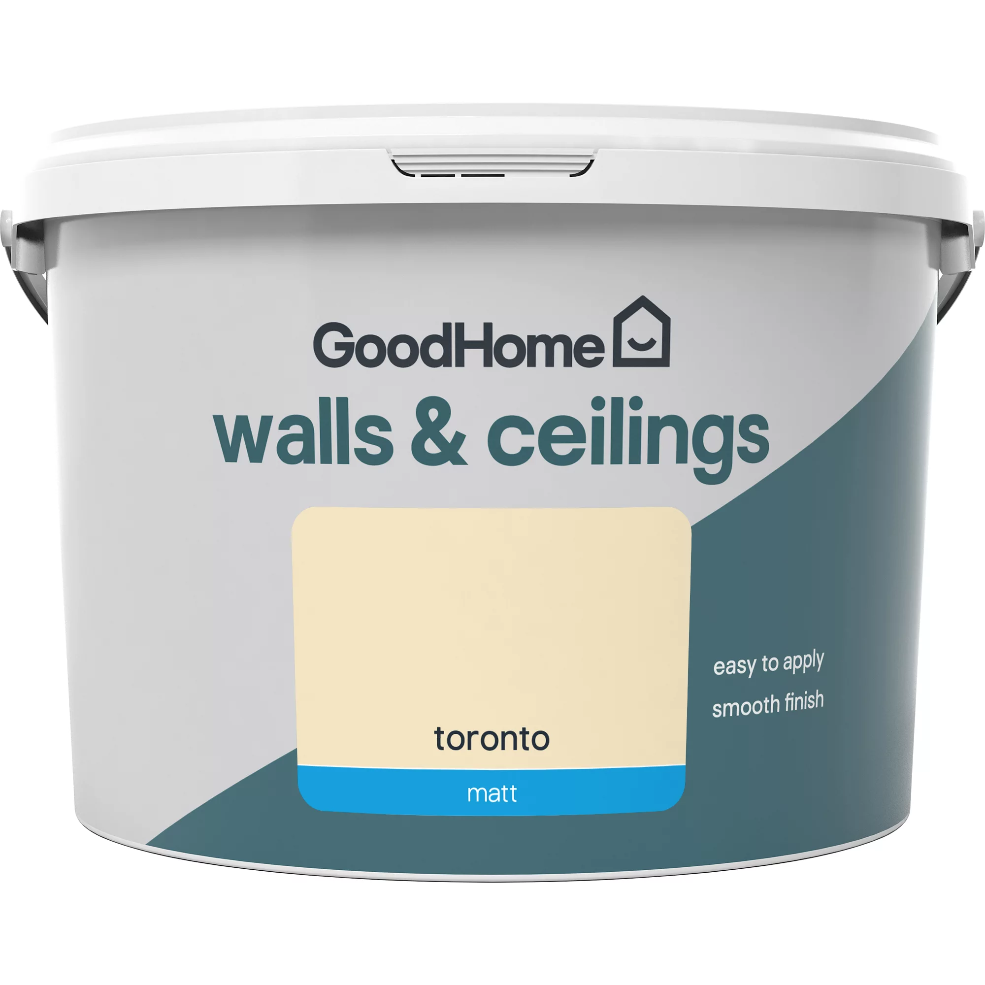 GoodHome Walls & ceilings Toronto Matt Emulsion paint, 2.5L GoodHome Walls & Ceilings Toronto Matt Emulsion Paint, 2.5L -trade point store goodhome walls ceilings toronto matt emulsion paint 2 5l3663602592990 02c