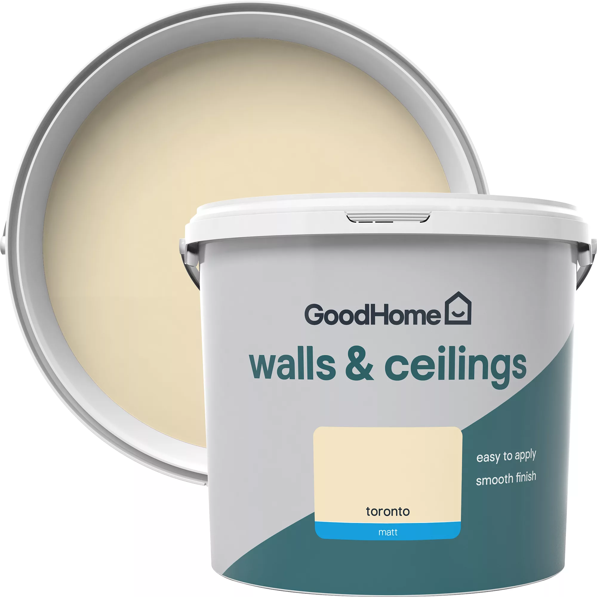 GoodHome Walls & ceilings Toronto Matt Emulsion paint, 5L GoodHome Walls & Ceilings Toronto Matt Emulsion Paint, 5L -trade point store goodhome walls ceilings toronto matt emulsion paint 5l3663602593003 37c