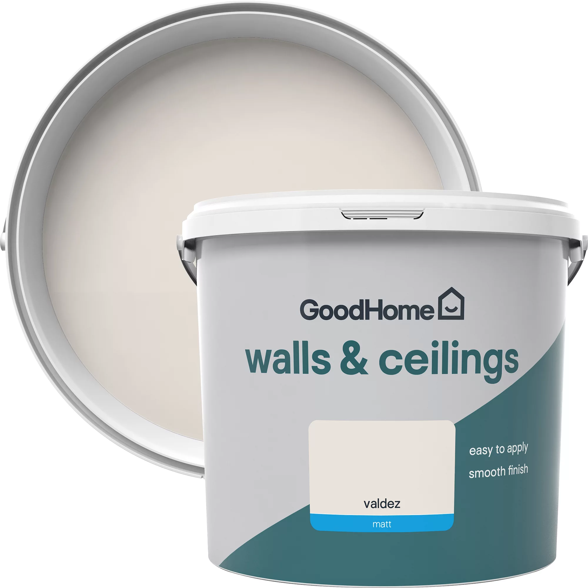 GoodHome Walls & ceilings Valdez Matt Emulsion paint, 5L GoodHome Walls & Ceilings Valdez Matt Emulsion Paint, 5L -trade point store goodhome walls ceilings valdez matt emulsion paint 5l3663602593058 37c