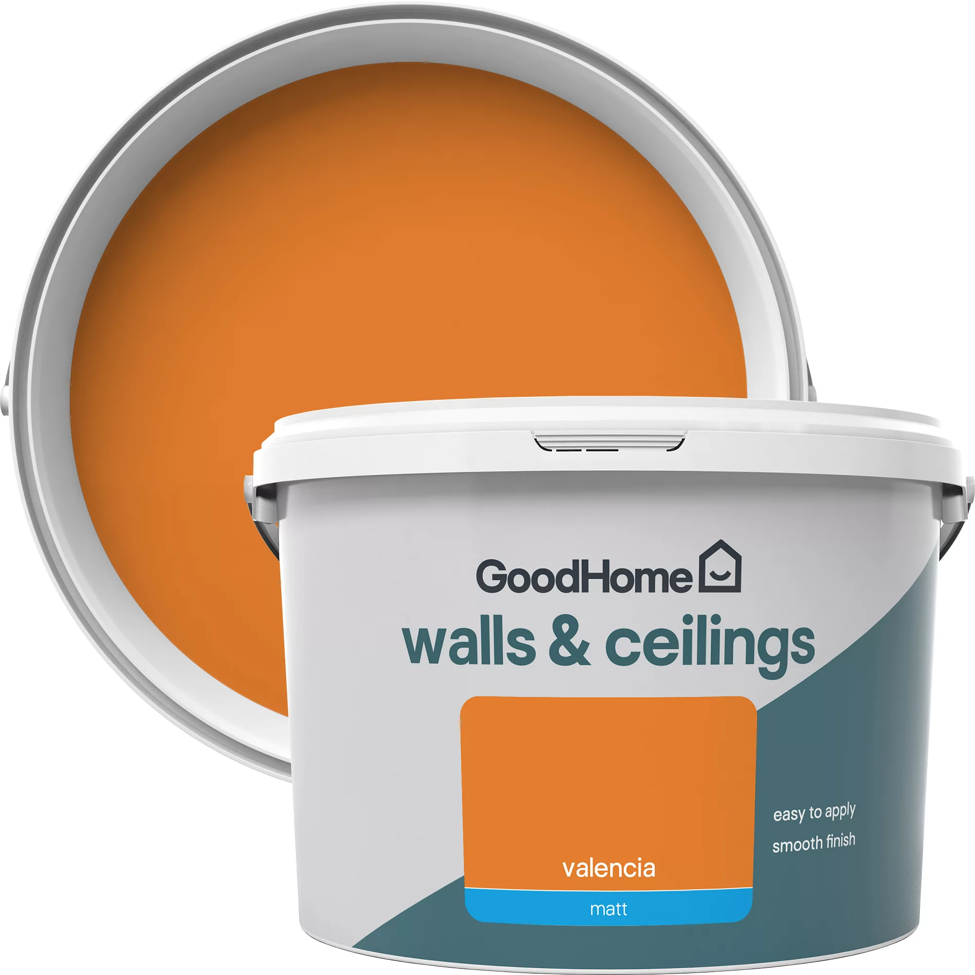GoodHome Walls & ceilings Valencia Matt Emulsion paint, 2.5L GoodHome Walls & Ceilings Valencia Matt Emulsion Paint, 2.5L -trade point store goodhome walls ceilings valencia matt emulsion paint 2 5l3663602414810 37c