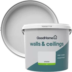 GoodHome Walls & Ceilings Whistler Silk Emulsion Paint, 5L