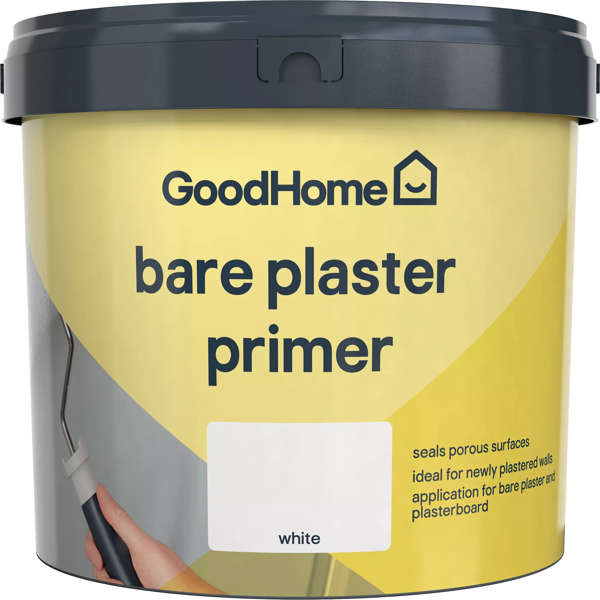 GoodHome Walls & ceilings White Wall & ceiling Primer & undercoat, 5L GoodHome Walls & Ceilings White Wall & Ceiling Primer & Undercoat, 5L -trade point store goodhome walls ceilings white wall ceiling primer undercoat 5l5036581057084 02c