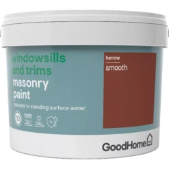 GoodHome Windowsills & Trims Harrow Smooth Matt Masonry Paint, 2.5L 3 GoodHome Windowsills & Trims Harrow Smooth Matt Masonry Paint, 2.5L -trade point store goodhome windowsills trims harrow smooth matt masonry paint 2 5l3663602520634 08c bq