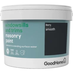 GoodHome Windowsills & Trims Liberty Smooth Matt Masonry Paint, 2.5L 4 GoodHome Windowsills & Trims Liberty Smooth Matt Masonry Paint, 2.5L -trade point store goodhome windowsills trims liberty smooth matt masonry paint 2 5l3663602520542 08c bq