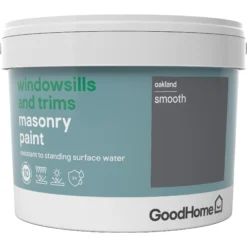 GoodHome Windowsills & Trims Oakland Smooth Matt Masonry Paint, 2.5L 4 GoodHome Windowsills & Trims Oakland Smooth Matt Masonry Paint, 2.5L -trade point store goodhome windowsills trims oakland smooth matt masonry paint 2 5l3663602520573 08c bq
