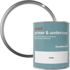 GoodHome Wood White Wood Primer & Undercoat, 750ml